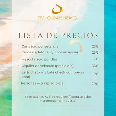Ftv Holidays Homes Corralejo